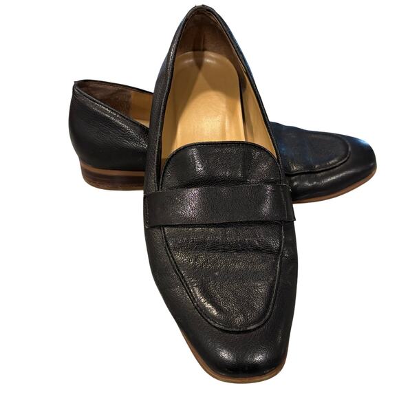 Franco Sarto Cosmo black leather loafers, women’s size 8.5 - Picture 1 of 8
